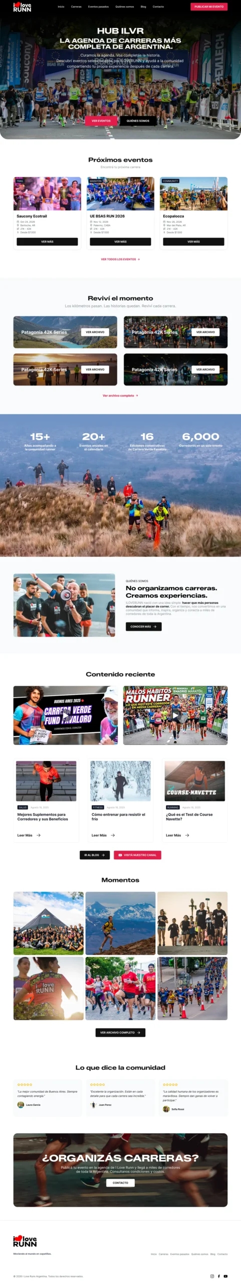 Layout de sitio web