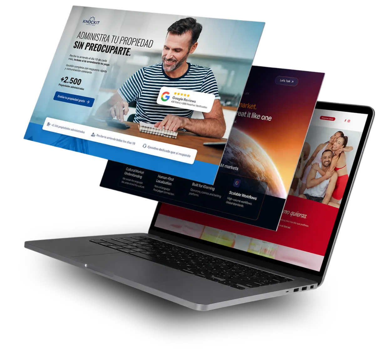 Mockup de sitios web