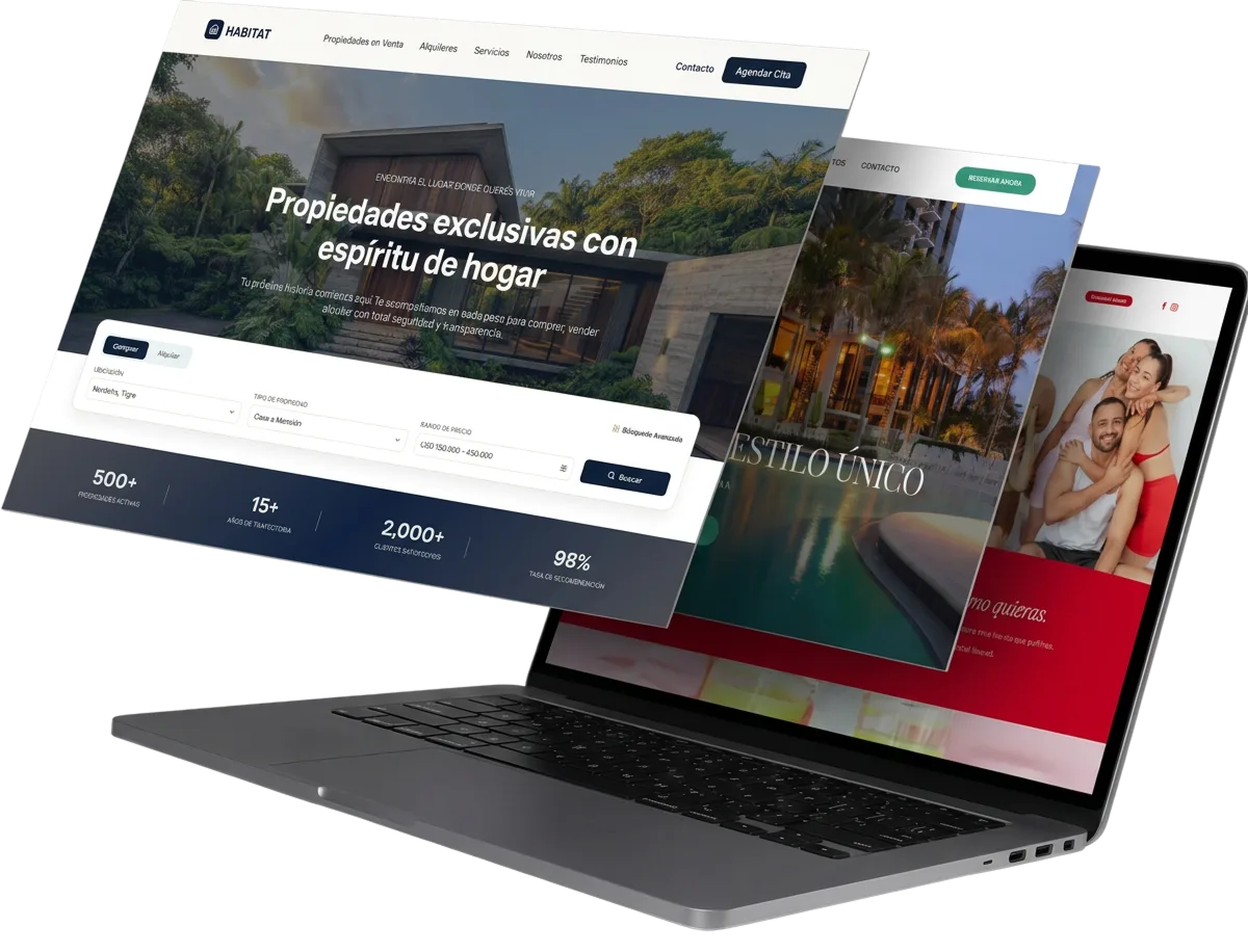 Mockup de sitios web