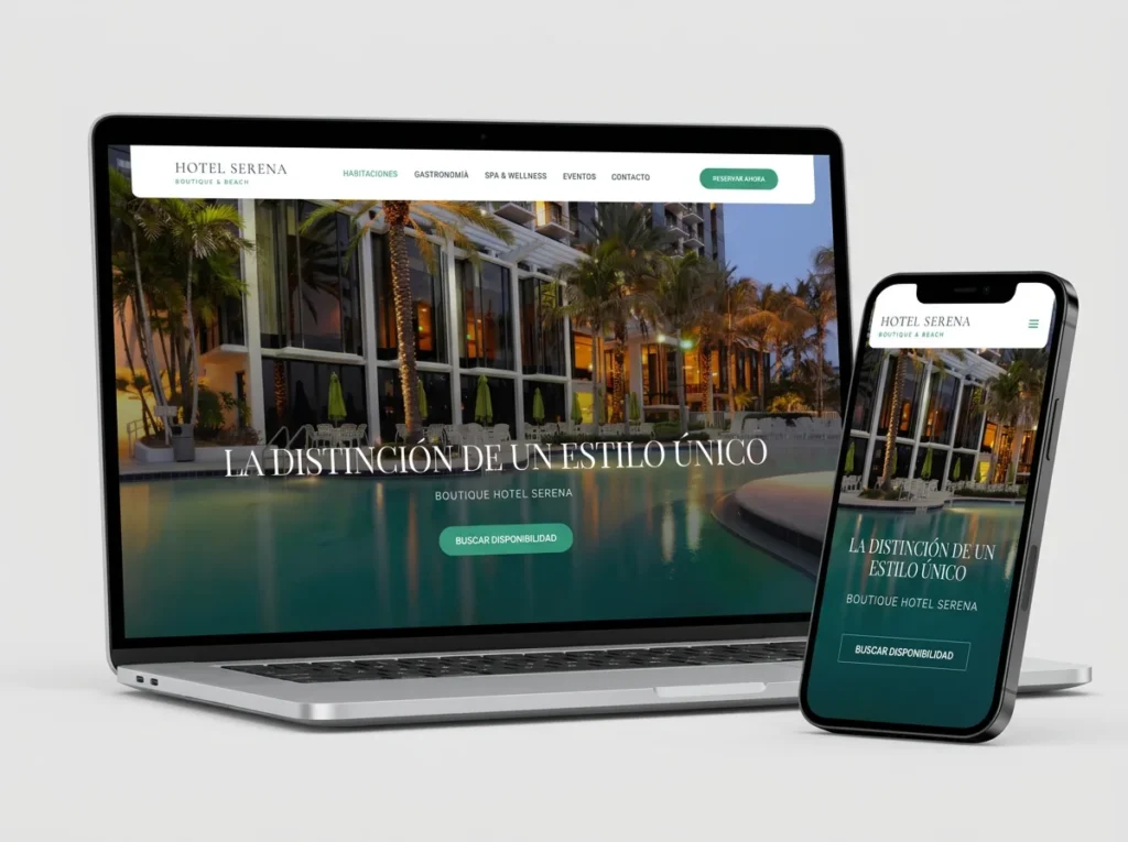 Diseño web para alojamientos 2 Sitio web para hoteles y alojamientos responsive